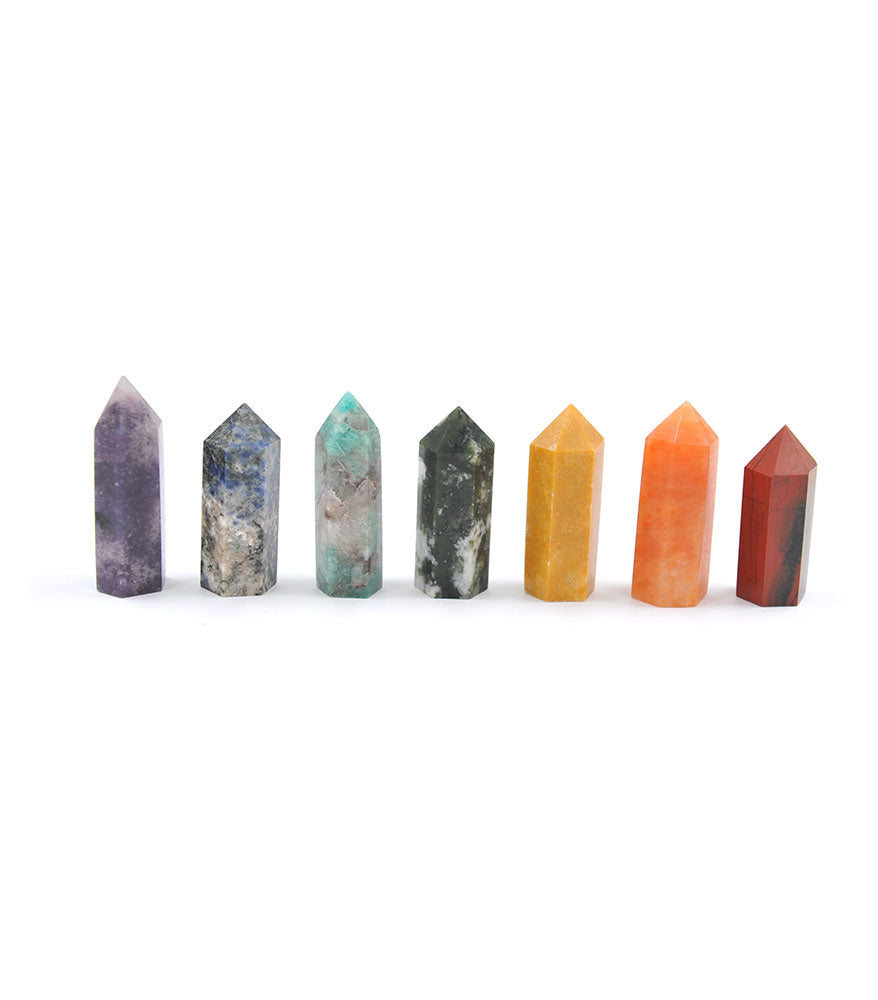 7 Chakra Crystal Point Set – FSMegamall.com