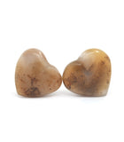 Pair of Water Agate Hearts