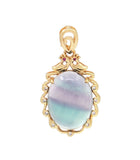 Fluorite Oval Pendant