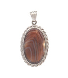 Botswana Agate Oval Pendant