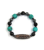 21 Eye Dzi Charm Bracelet for Good Luck and Fulfilling Wishes