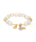 Morganite with Love Charm Bracelet