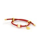 Metal Element Bracelet with Lucky Red String