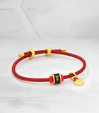 Water Element Bracelet with Lucky Red String