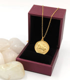 Gold Windhorse Medallion Necklace