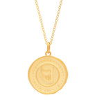 Gold Windhorse Medallion Necklace