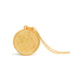 Gold Windhorse Medallion Necklace