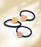 Heart Shape Hair Ties (Set Of 3)