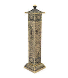 Heart Sutra Pagoda Incense Holder (Bronze)