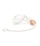 Facetted Crystal Drop - Clear (Flower)