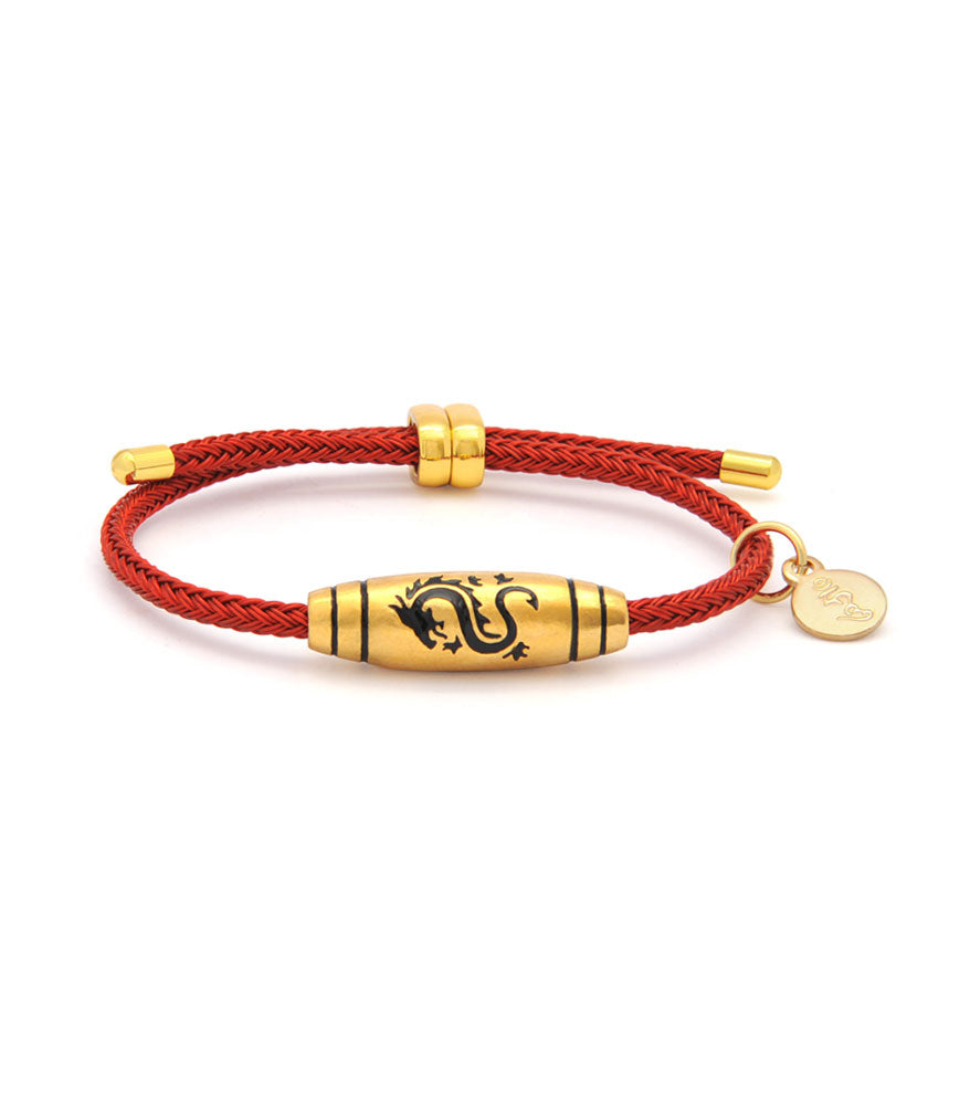 Dragon Symbol with Red String Bracelet –